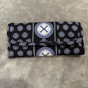 Stephanie Dawn Convertible Wallet Harbor Blue Floral Organizer Travel Clutch